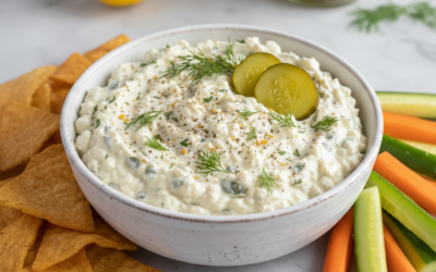 Pickle Dip Recipe to Double as a Protein Snack